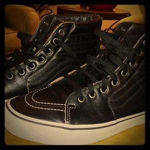 Vans CUSTOM murdered out Black on black